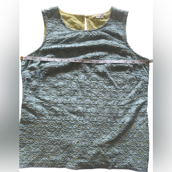 Boden Miranda Eyelet Pastel Blue Sleeveless Top 
Size 8 - Picture 6 of 13